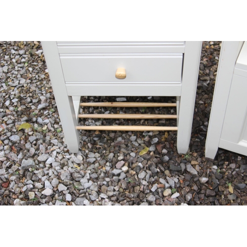 70 - ERCOL TALL CHEST OF DRAWERS AND A PAIR OF BEDSIDE TABLES
55 X 45 X 125CM