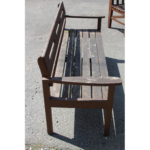 101 - WOODEN GARDEN BENCH 
155 X 58 X 77CM