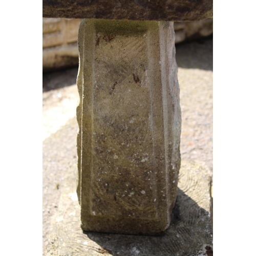 107 - STONE SUNDIAL 
23 X 23 X 52CM