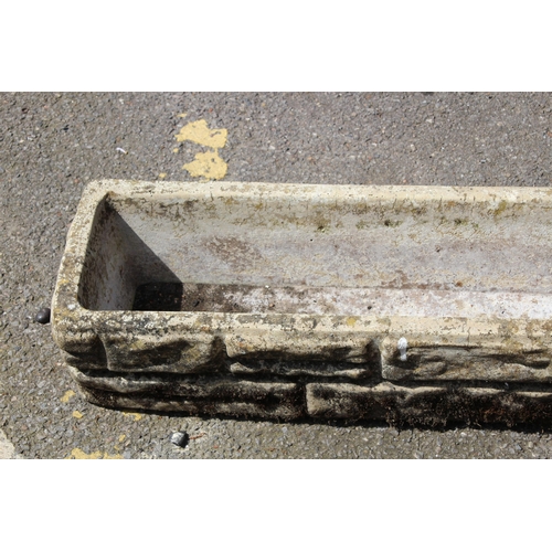 111 - LARGE STONE TROUGH
88 X 22 X 17CM