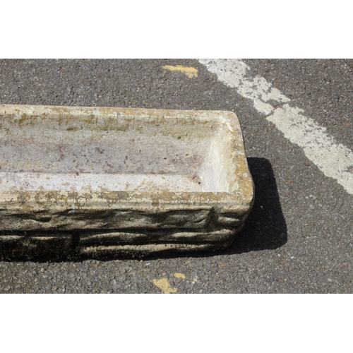 111 - LARGE STONE TROUGH
88 X 22 X 17CM