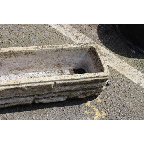 111 - LARGE STONE TROUGH
88 X 22 X 17CM