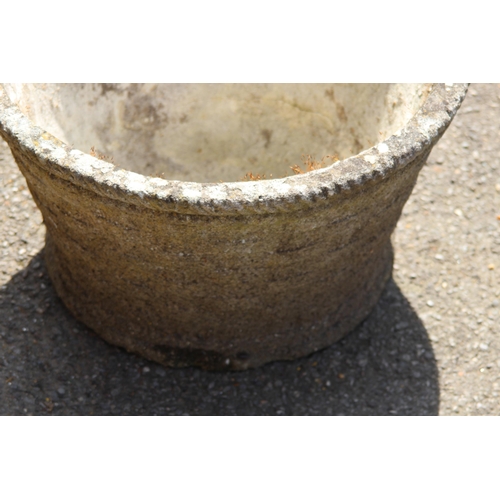 114 - STONE GARDEN POT 
44 X 25CM