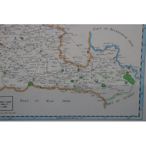 234 - 3 X VINTAGE FRAMED MAPS 
42 X 37CM