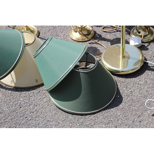 268 - LARGE QUANTITY BRASS COLOUMN LAMPS  x9
55CM