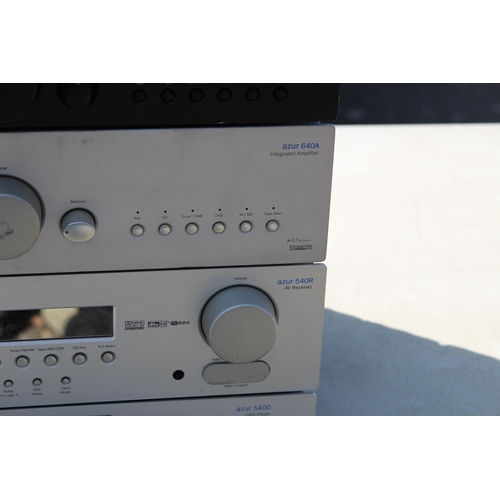 765 - CAMBRIDGE AUDIO AMPS, TUNER, RECEIVER AND DVD PLAYER