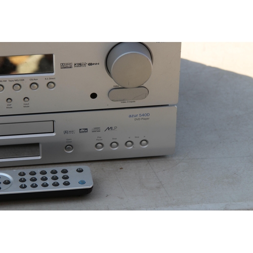 765 - CAMBRIDGE AUDIO AMPS, TUNER, RECEIVER AND DVD PLAYER