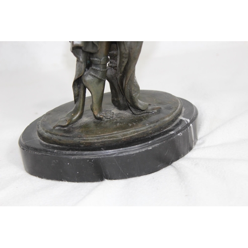 932 - BRONZE ART DECO STATUE OF A DANCER
38CM