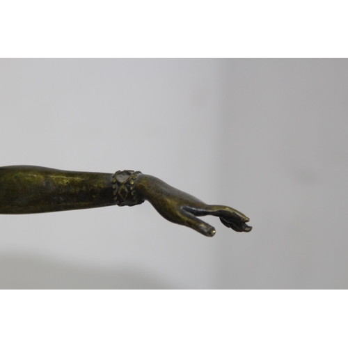 932 - BRONZE ART DECO STATUE OF A DANCER
38CM