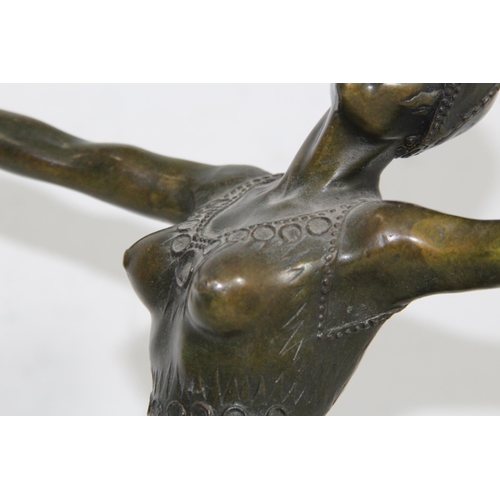 932 - BRONZE ART DECO STATUE OF A DANCER
38CM