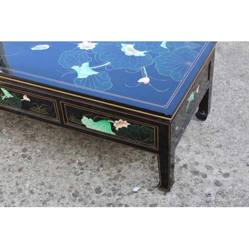 10 - LAQUERED CHINESE COFFEE TABLE 
127 X 51 X 41CM