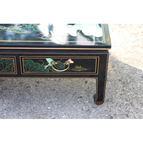 10 - LAQUERED CHINESE COFFEE TABLE 
127 X 51 X 41CM