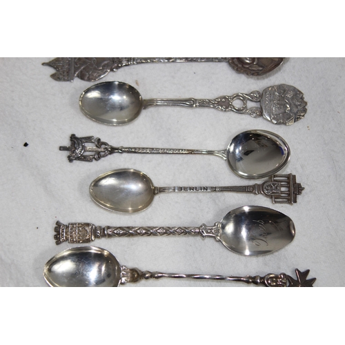 1082 - QUANTITY OF SILVER SPOONS ETC