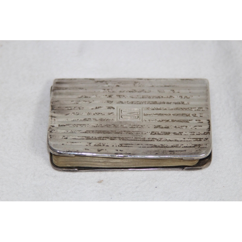 1083 - TESTED SILVER CASED DIARY