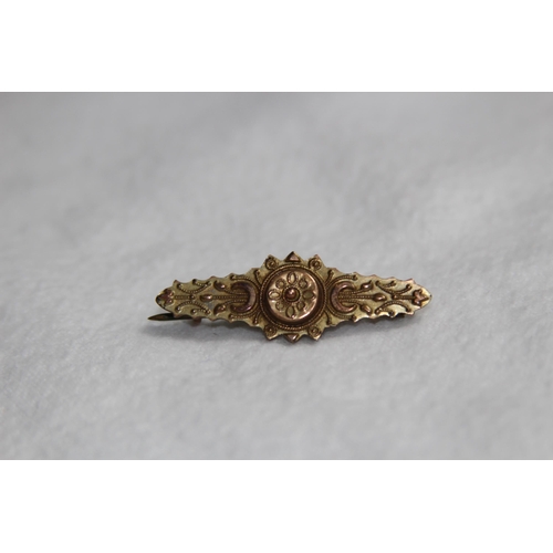 1170 - 9CT GOLD SWEETHEART BROOCH - 1.65G