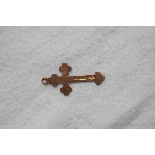 1171 - 9CT GOLD CROSS - 1.35G