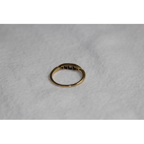 1174 - 18CT GOLD AND DIAMOND RING - 2.20G - SIZE M 1/2