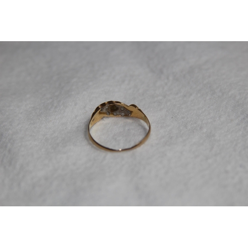 1175 - 18CT GOLD RING SELLING AS SCRAP - 2.2G