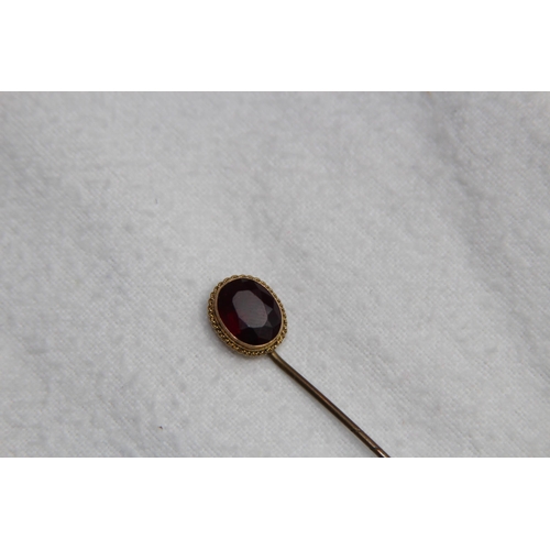 1180 - ANTIQUE 9CT GOLD PIN HEAD - PIN NOT GOLD