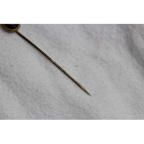 1180 - ANTIQUE 9CT GOLD PIN HEAD - PIN NOT GOLD