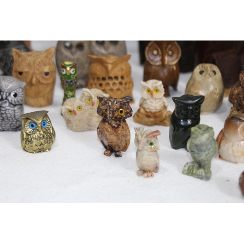 372 - LARGE QUANTITY OF OWL FIGURES 
20CM