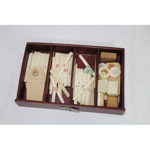 684 - CASED MAH-JONG SET AND VINTAGE HARTLAND 1829 RAILWAY GAME