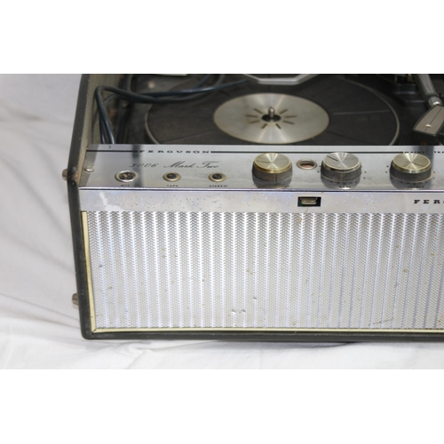 776 - VINTAGE FERGUSON 3006 MARK TWO RECORD PLAYER WITH GARRARD DECK