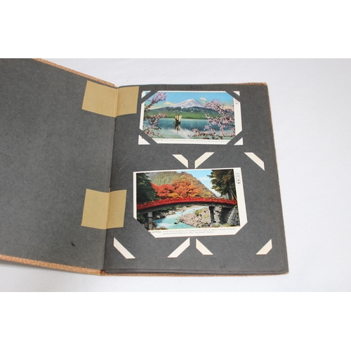 945 - MILITARY LINKED SCRAP BOOK CONTAINING A QUANTITY OF PHOTOS OF ROYAL NAVY SAILOR ON HIS TRAVELS IN TH... 