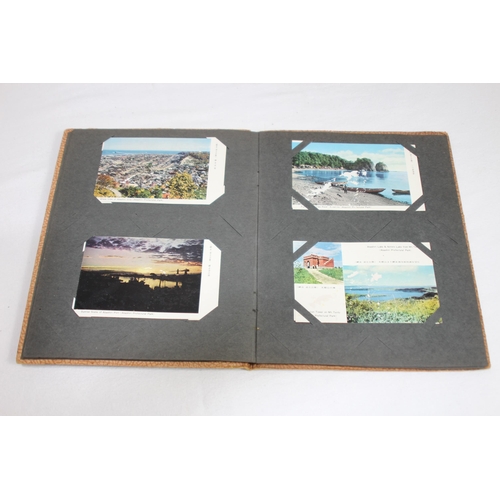 945 - MILITARY LINKED SCRAP BOOK CONTAINING A QUANTITY OF PHOTOS OF ROYAL NAVY SAILOR ON HIS TRAVELS IN TH... 