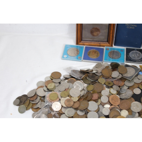 1004 - LARGE QUANTITY OF BRITISH AND WORLD COINS - 16kg