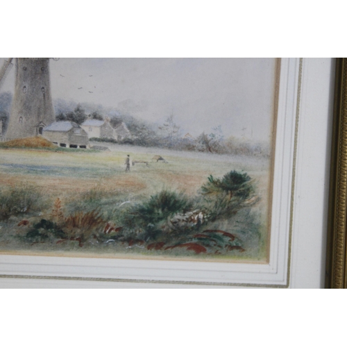 244 - 1920'S GILT FRAMED SKETCH AND ONE OTHER
39 X 34CM