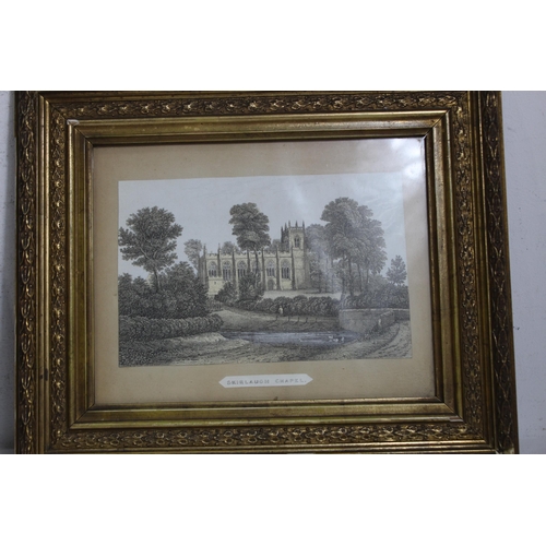 244 - 1920'S GILT FRAMED SKETCH AND ONE OTHER
39 X 34CM