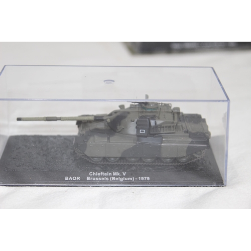 691 - SELECTION OF BOXED MODEL TANKS