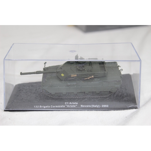 691 - SELECTION OF BOXED MODEL TANKS