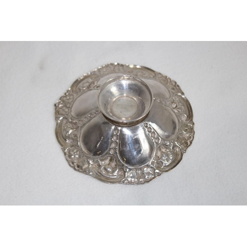 1087 - CONTINENTAL 800 GRADE SILVER BOWL AND SILVER PEDESTAL DISH - 140G