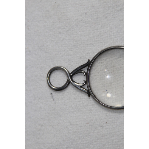 1119 - GEORGE V SILVER MAGNIFYING GLASS - LONDON 1912