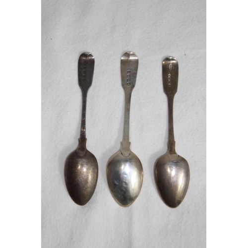 1131 - GEORGIAN AND LATER SILVER FLATWARE - 107G