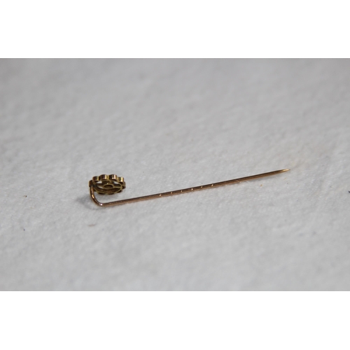 1183 - ANTIQUE 9CT GOLD STICK PIN