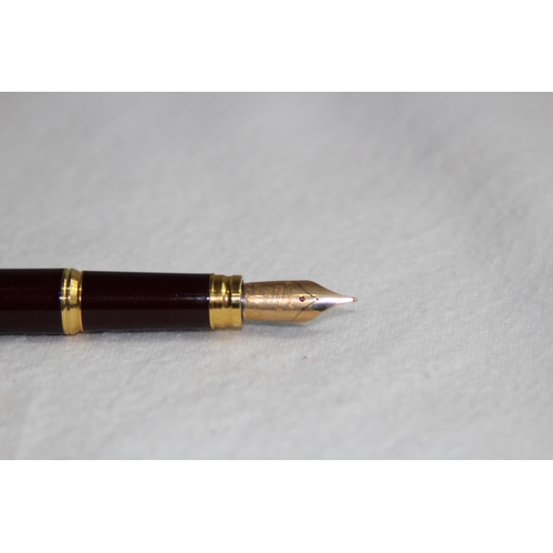 1191 - 18CT GOLD NIBBED CASED WATERMAN OF PARIS FOUNTAIN PEN