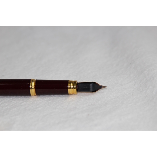 1191 - 18CT GOLD NIBBED CASED WATERMAN OF PARIS FOUNTAIN PEN