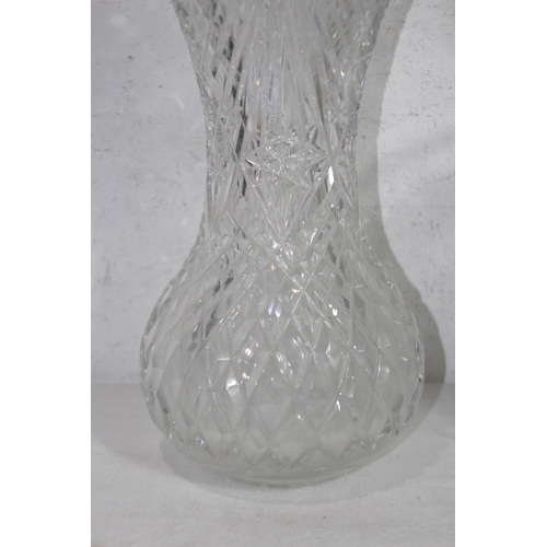 891 - 2 X CUT GLASS VASES AND LANGLEY POTS
31CM