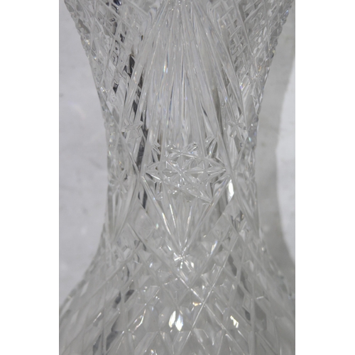 891 - 2 X CUT GLASS VASES AND LANGLEY POTS
31CM