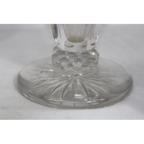 891 - 2 X CUT GLASS VASES AND LANGLEY POTS
31CM