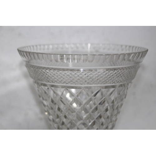 891 - 2 X CUT GLASS VASES AND LANGLEY POTS
31CM