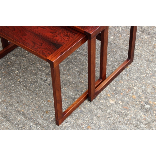 82 - DANISH KAI KRISTIANSEN FOR VILDJERG MOBELFABRIK ROSEWOOD COFFEE TABLES
58 X 35 X 40CM