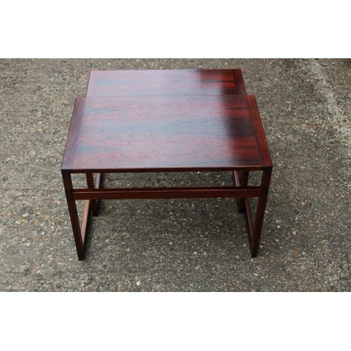 82 - DANISH KAI KRISTIANSEN FOR VILDJERG MOBELFABRIK ROSEWOOD COFFEE TABLES
58 X 35 X 40CM