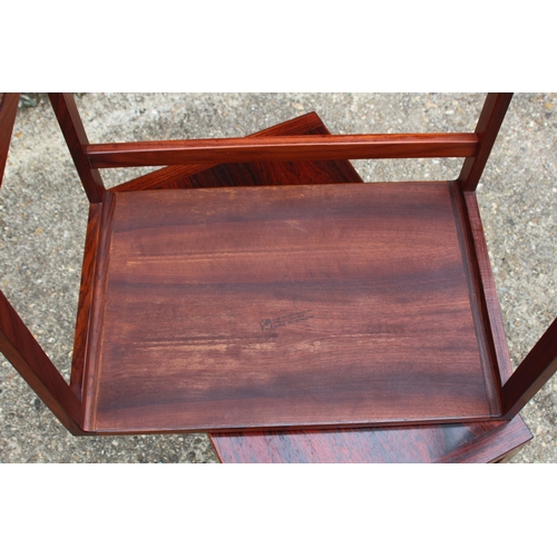 82 - DANISH KAI KRISTIANSEN FOR VILDJERG MOBELFABRIK ROSEWOOD COFFEE TABLES
58 X 35 X 40CM