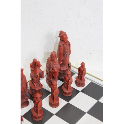 701 - CHESS SET WITH BOARD