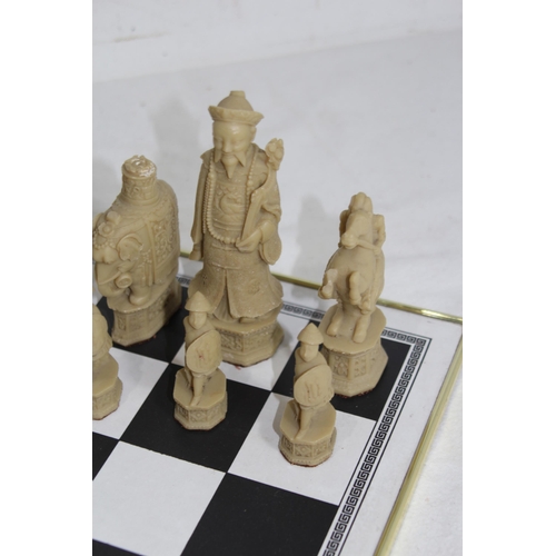 701 - CHESS SET WITH BOARD