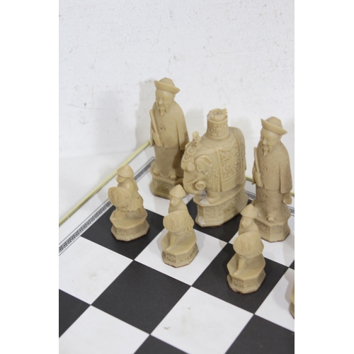 701 - CHESS SET WITH BOARD